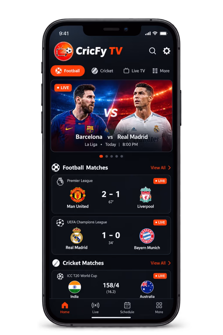 CricFy TV for iOS
